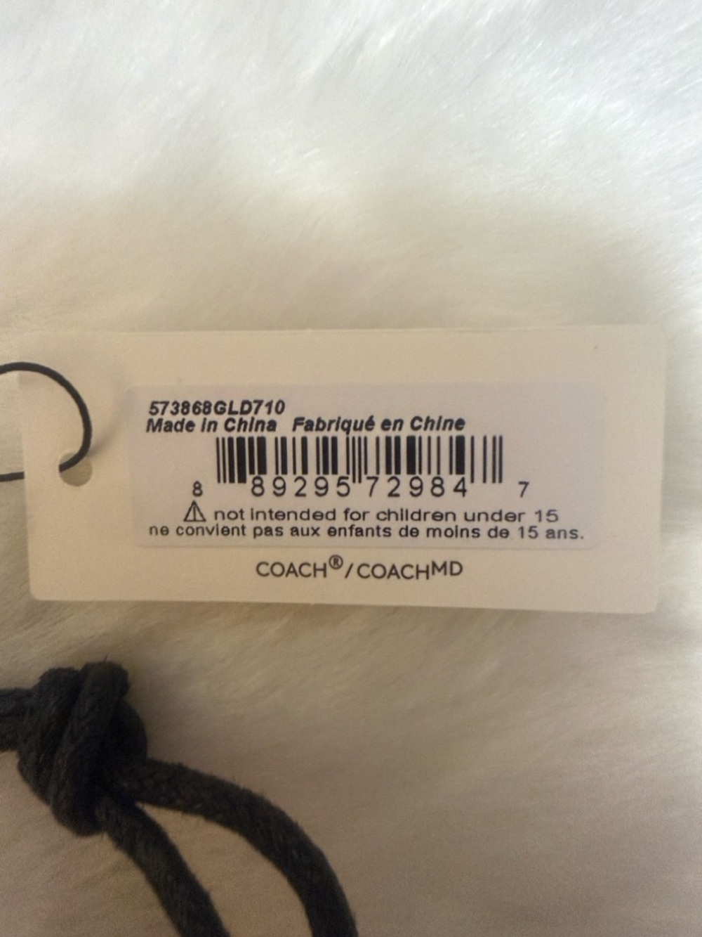 COACH Gold Heart Charm Pendant Necklace - Picture 8 of 8